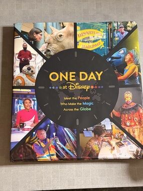 Disney ONE DAY at Disney Hardcover Book - Black, Yellow, Blue, Red, Pink